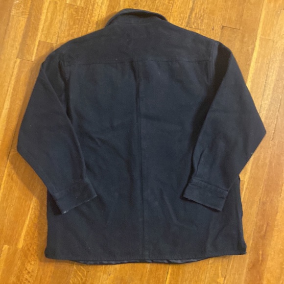 Levi Strauss & Co  Shacket Men’s Medium Heavy Shirt/Jacket Lined Pockets Blue - Picture 4 of 13